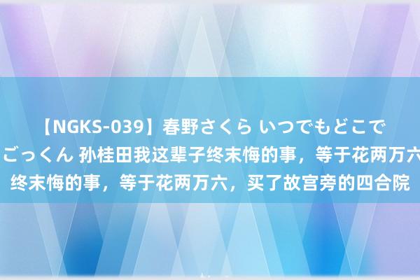 【NGKS-039】春野さくら いつでもどこでも24時間、初ぶっかけごっくん 孙桂田我这辈子终末悔的事，等于花两万六，买了故宫旁的四合院