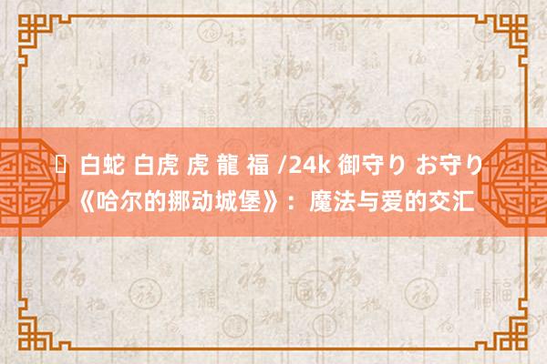 ✨白蛇 白虎 虎 龍 福 /24k 御守り お守り 《哈尔的挪动城堡》：魔法与爱的交汇